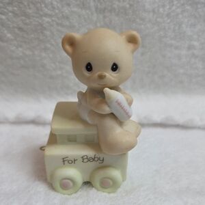 Precious Moments Tan and Cream Baby Bear Figurine